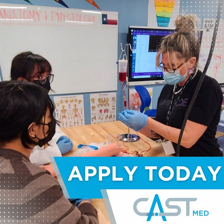 Now accepting application for incoming 6th - 11th-grade students.
At CAST Med every student has the opportunity to gain relevant experience from multiple careers through job-shadowing and internships. Application deadline is February 15th ➡️ Apply Now: bit.ly/3RomrQg