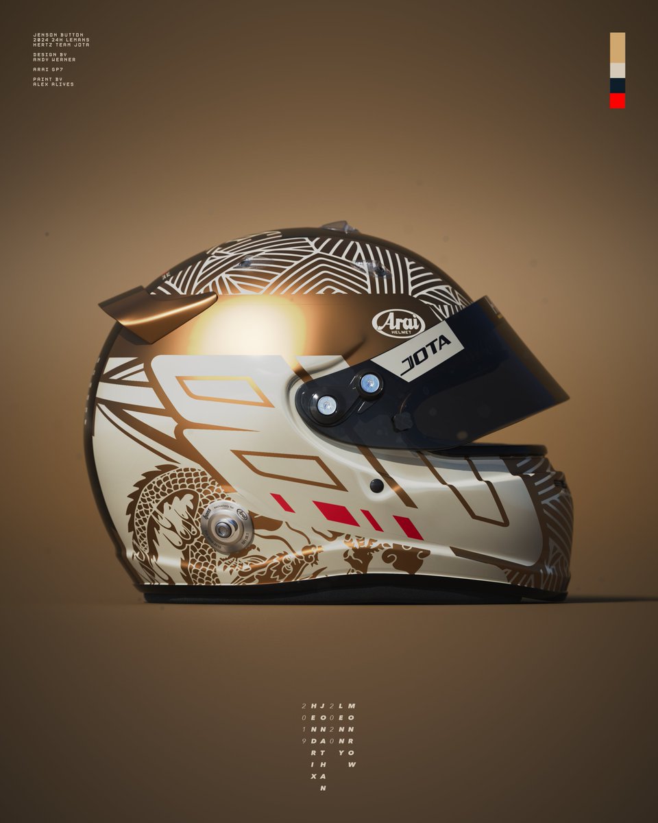 Andy Werner (@andwerndesign) on Twitter photo #helmetdesign for <a href="/JensonButton/">Jenson Button</a> for his 2024 <a href="/FIAWEC/">FIA World Endurance Championship</a> <a href="/24hoursoflemans/">24 Hours of Le Mans</a> season. <a href="/araihelmetjapan/">アライヘルメット Arai Helmet</a> <a href="/JotaSport/">Jota Sport</a> #motorsport #jensonbutton #jb22 #24hlemans #3drender #formula1 #Porsche <a href="/Hertz/">Hertz</a> <a href="/PorscheRaces/">Porsche Motorsport</a> #lmdh #gtp #helmetdesign for <a href="/JensonButton/">Jenson Button</a> for his 2024 <a href="/FIAWEC/">FIA World Endurance Championship</a> <a href="/24hoursoflemans/">24 Hours of Le Mans</a> season. <a href="/araihelmetjapan/">アライヘルメット Arai Helmet</a> <a href="/JotaSport/">Jota Sport</a> #motorsport #jensonbutton #jb22 #24hlemans #3drender #formula1 #Porsche <a href="/Hertz/">Hertz</a> <a href="/PorscheRaces/">Porsche Motorsport</a> #lmdh #gtp