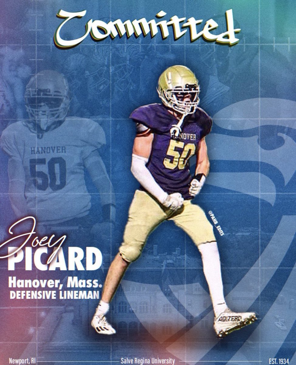 Congratulations <a href="/JoeyPicard24/">Joey Picard ‘24</a> committing to play at <a href="/Salve_Football/">Salve Regina Football</a> in Newport RI! 2nd commit of 2024 class &amp; many more to come!