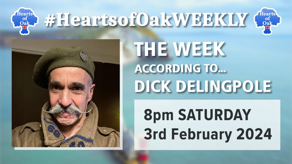 SATURDAY FROM 8PM 🕗
(🇺🇸pst12pm/est3pm)

The Week According To . . . @DickDelingpole

Streaming here on X & all our video platforms

#News #Opinion #Energy #Vegan #ChristianSongs #Islamism #Racist #AsylumChaos #Russia #Conscription #HeartsofOakWEEKLY