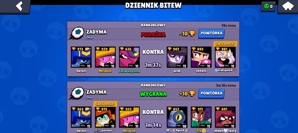 BaranskiWojtek's tweet photo. @BrawlStars 
Repair underdog system . 3 Times no underdog . Yes i was playing with random and im dont use play again. Trust me i know-how  how works underdog . https://t.co/K8QzrQO9X7