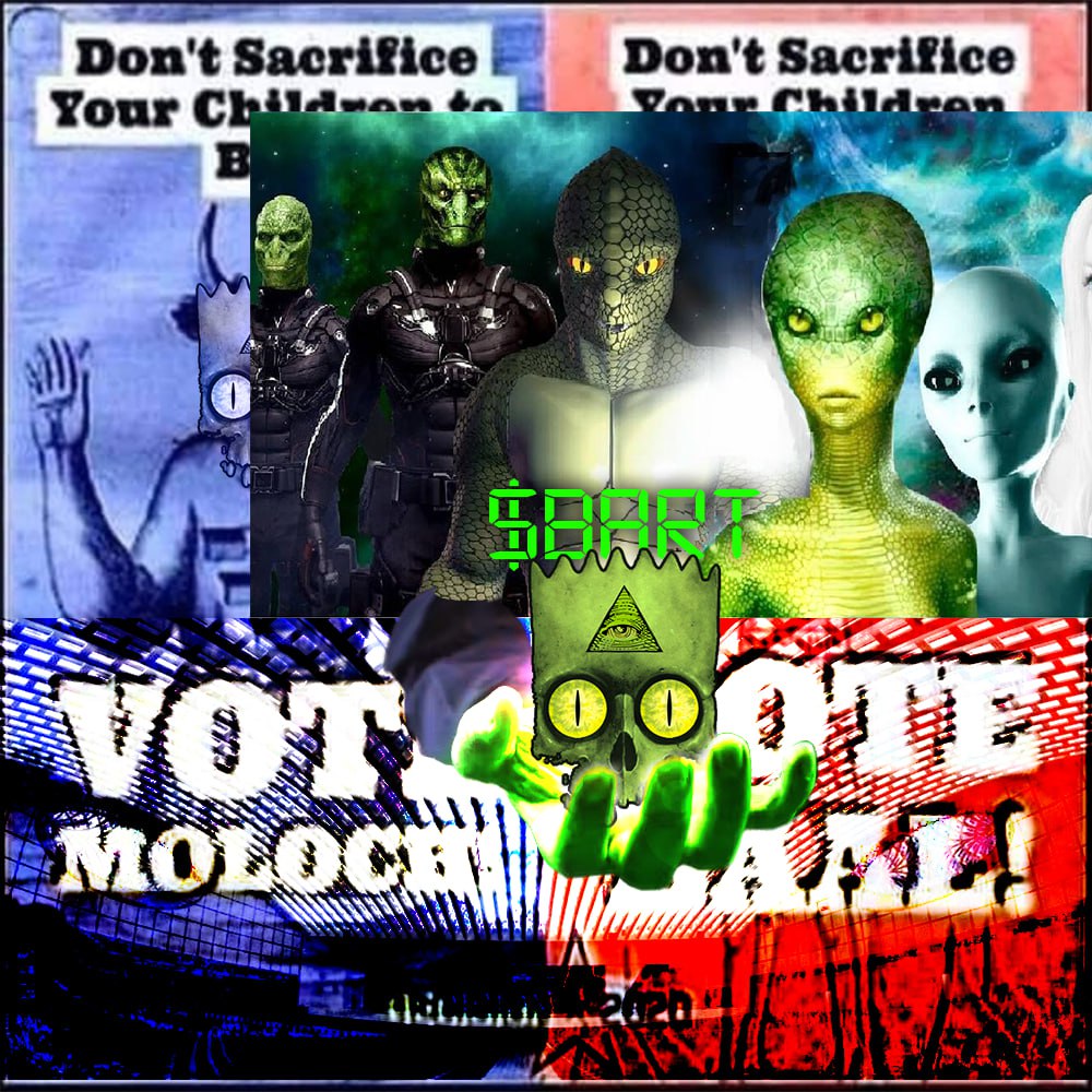 VenusCrypto333's tweet photo. @bartcoin_erc $BART is going to start the global awakening!!

#Agenda2030 #UFOtwitter #UFO #VoteRed #VoteBlue #Baal #Molach #Reptiltian https://t.co/db625ZMd5w