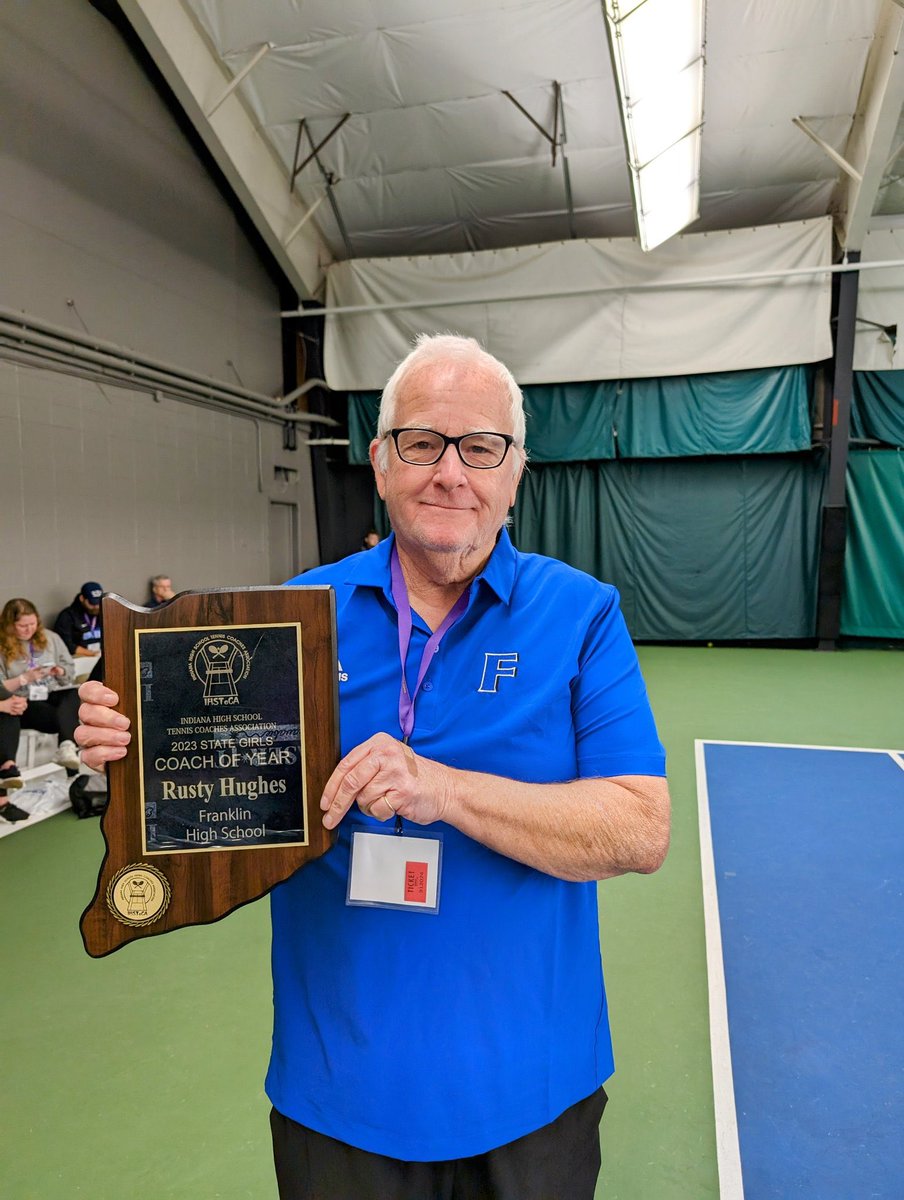 Our Coach 💙. Girls’ Tennis Coach of the Year.