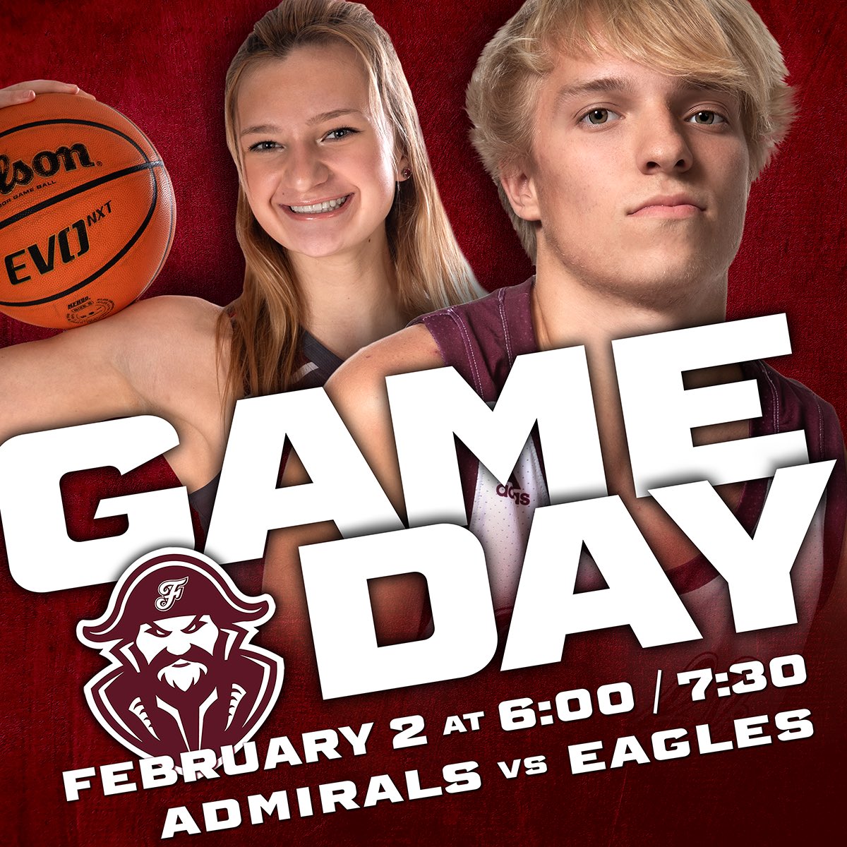 wcsFHSHoops's tweet photo. 🚨Game Day🚨
#PJout @fhsflagship
🆚 Independence
🗓️ Fri Feb 2, 2024
📍 Independence HS
⏰ Boys 7:30 / Girls 6:00
B-JV 4:30 / G-JV 3:30
🎟️ https://t.co/bHbwIfJQqq
📺 https://t.co/AUYDVGRWfo
#TheFlagship ⚓️🏀
#DontGiveUpTheShip https://t.co/GfP3oXLZWu