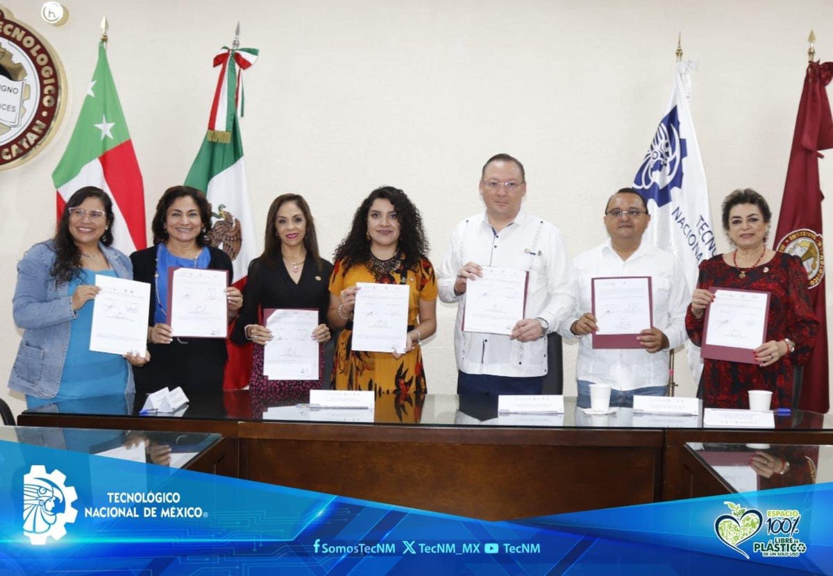 TecNM_MX's tweet photo. Quienes convocados por el Director del TecNM Campus Merida formalizaron este importante enlace académico y de vinculación que fue atestiguado por  la Secretaria de Extensión y Vinculación Andrea Zárate quien en su mensaje como vocera del director general, @Ramon_Jimenez_L. https://t.co/6XH6aVqbCH