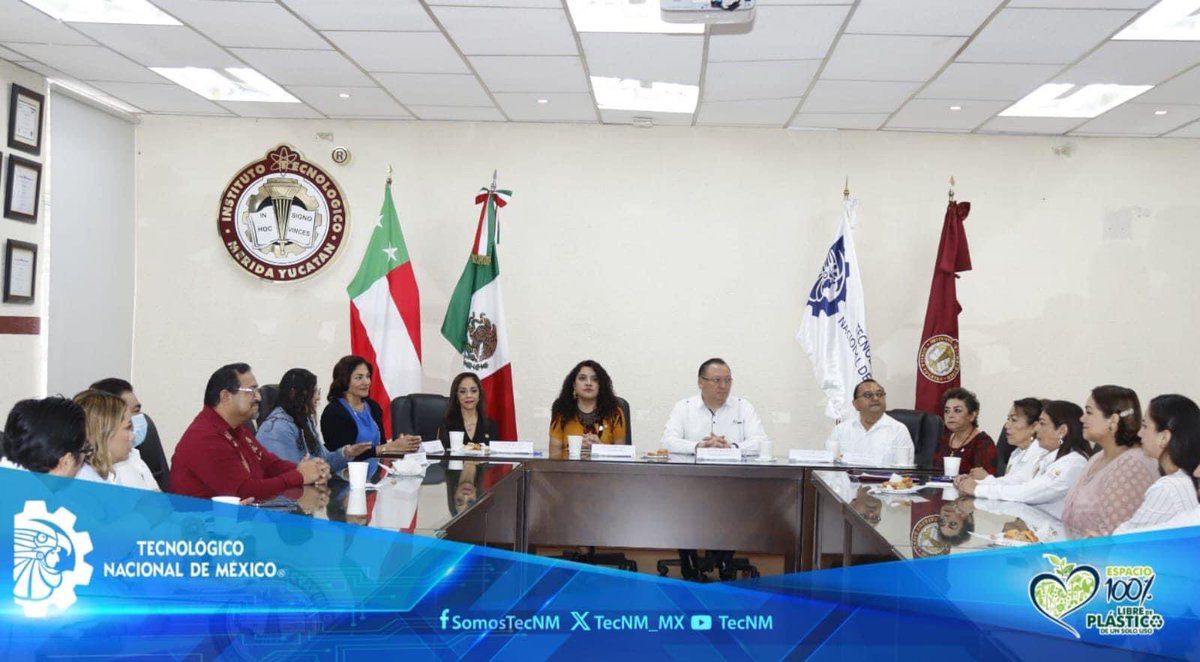 TecNM_MX's tweet photo. Quienes convocados por el Director del TecNM Campus Merida formalizaron este importante enlace académico y de vinculación que fue atestiguado por  la Secretaria de Extensión y Vinculación Andrea Zárate quien en su mensaje como vocera del director general, @Ramon_Jimenez_L. https://t.co/6XH6aVqbCH