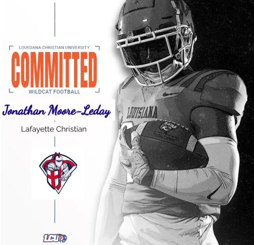 JonLeday's tweet photo. I am blessed and honoured to say that I have committed to Louisiana Christian University 🙏🙏❤️
@ReggieLeader1 @landry_hunter11 @standiford_matt @MitchCraft4211 
@LCAKnights @LCU_ftball https://t.co/4iq3Cjgg6G
