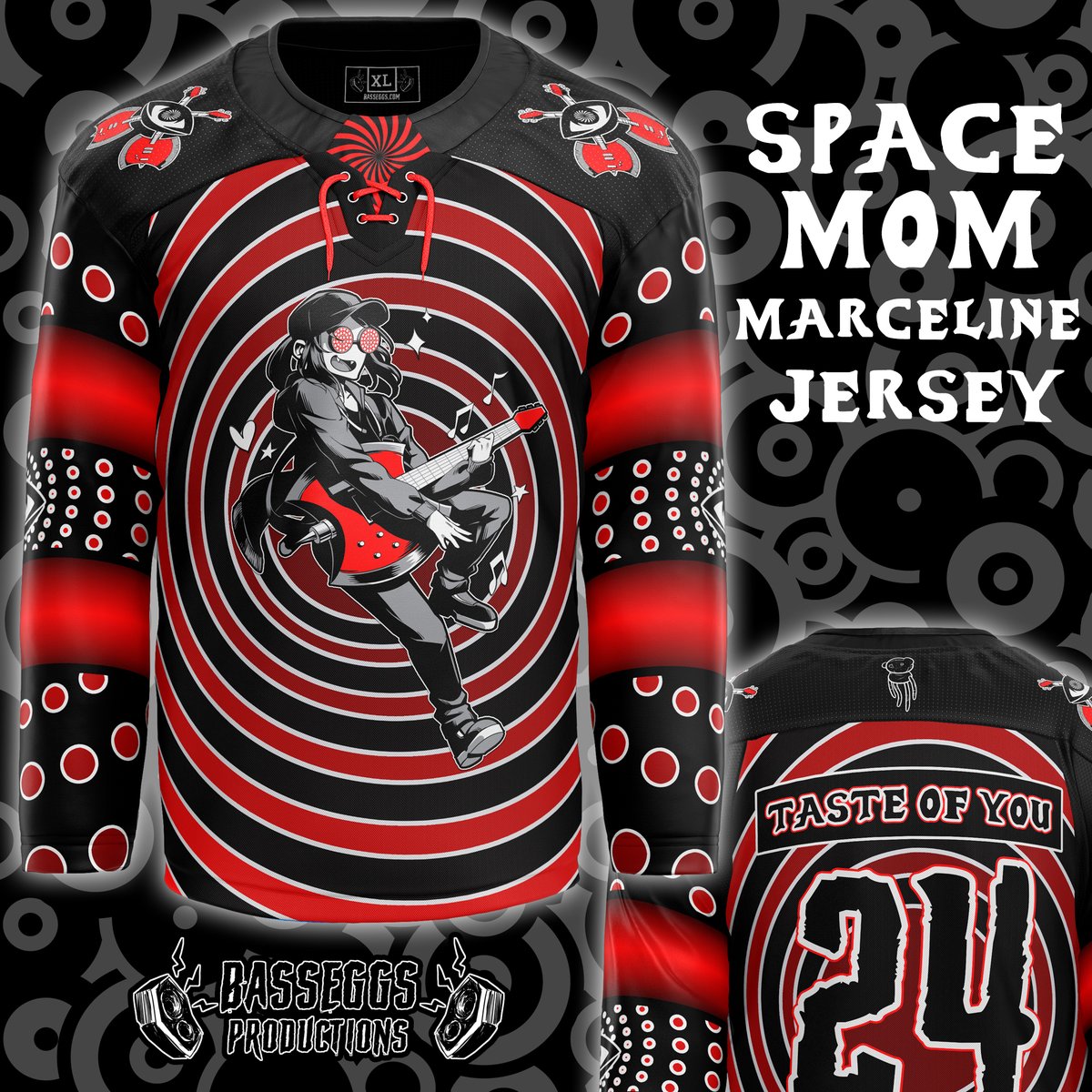 💥🔊Jerseys Giveaway!🔊💥
Sound System BMO / Space Mom Marceline
To enter:  
1. Follow <a href="/basseggs/">BASSEGGS PRODUCTIONS</a>
2. Like &amp; Retweet the giveaway 
3. Optional: Tag a friend for more entries. Max +3 entries.  
2 Winners chosen randomly on Saturday 2/10
Also available at Basseggs.com
