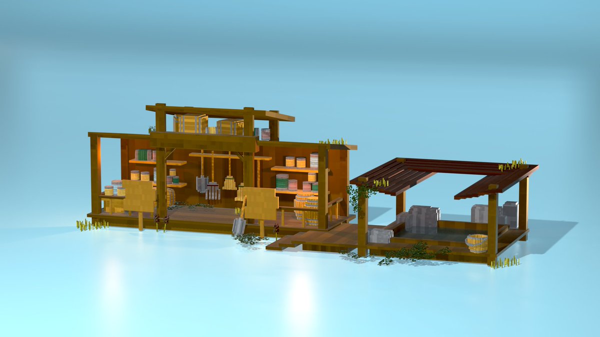 QuailCoreGames's tweet photo. Check out the new colorful renders of some of the buildings I've been working on!

Featuring a barn, a storehouse, hay &amp; wheat fields, and the updated tailor shop!

For buildings like these and more, make sure to wishlist Three Blades Ranch on Steam!

#voxel #cozygames https://t.co/sdnCXBWGNL