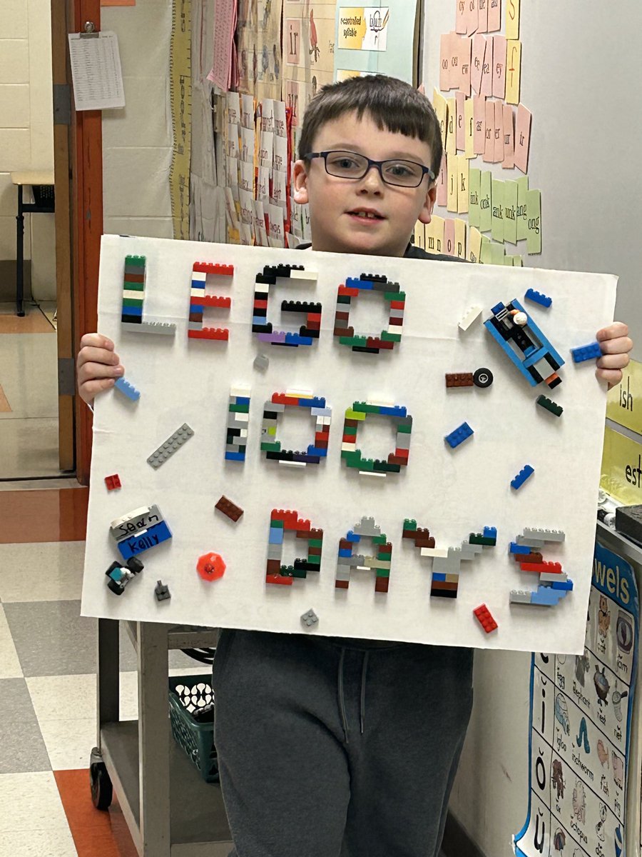 More 100th Day projects ⁦<a href="/ParksideES/">Parkside Elementary</a>⁩ . Time is flying by…