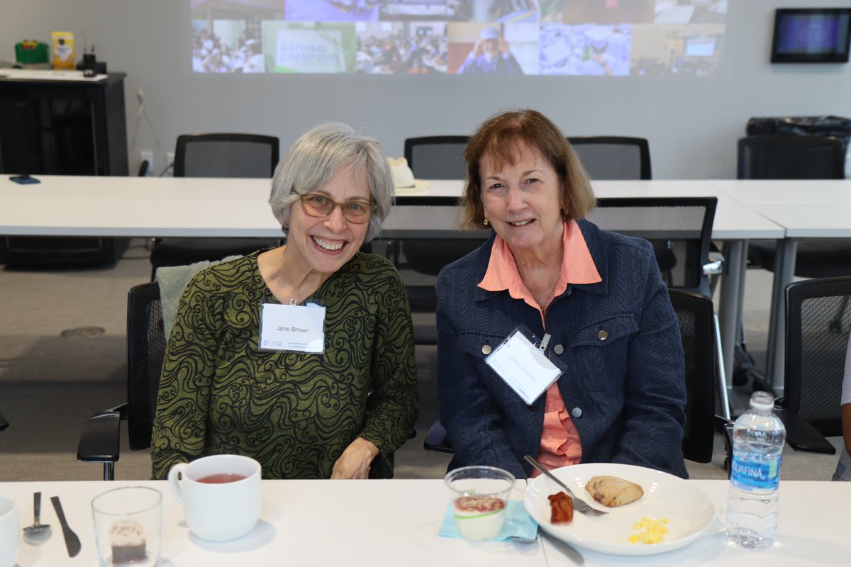 UNCHussman's tweet photo. Our faculty never go out of style ✨ 

We welcomed back nine retired faculty members last week to reminisce and celebrate the exciting things happening at UNC Hussman. Did you have classes with any of these iconic instructors?

#UNCHussman #StartHereNeverStop #UNC #GDTBATH https://t.co/cNjMVJ8cDh