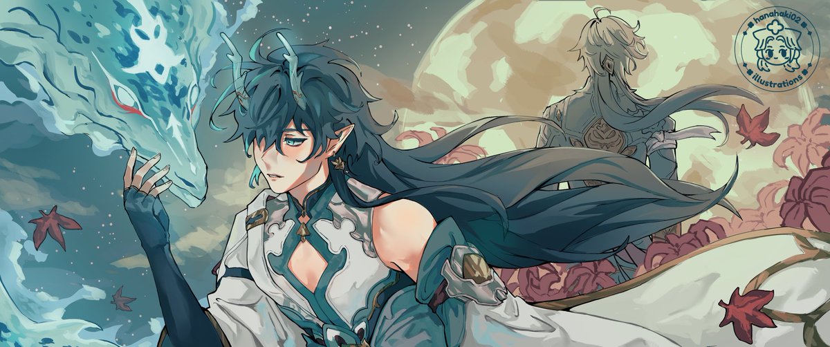 Hanahaki02's tweet photo. “the moon, the stars, and us in between” #renheng 🌙 ✨ https://t.co/N4BDM4ipzO