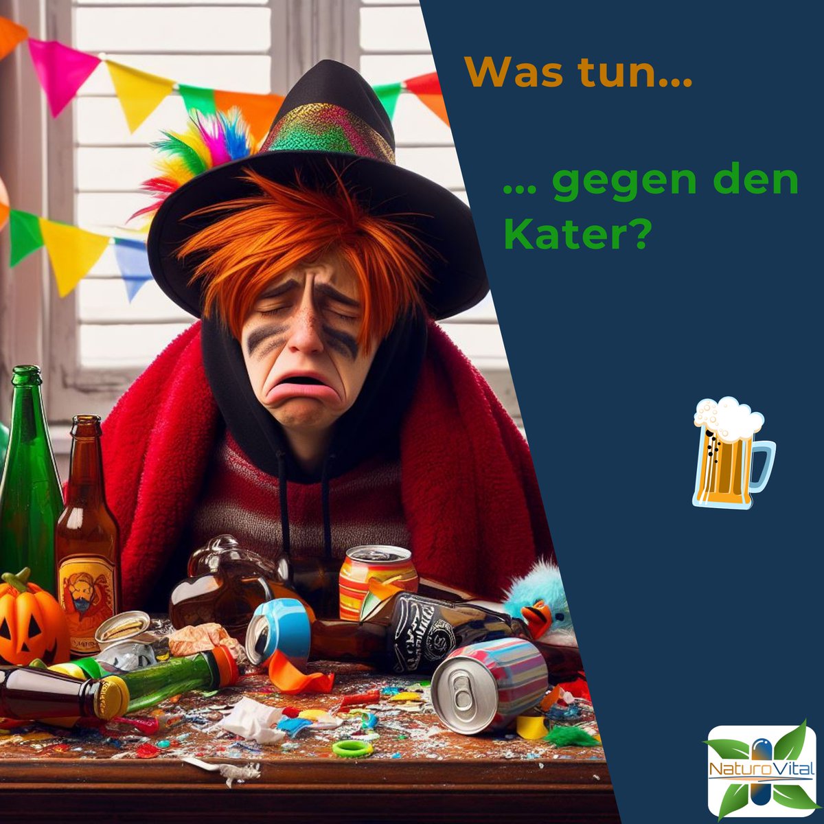 naturo_vital's tweet photo. 🎉 Bist du bereit für die nächste Party, aber nicht für den Kater danach? Keine Sorge, wir haben den ultimativen Plan für dich! 🥳
https://t.co/FRCxoqQEPA
#Katerfrei #GesundLeben #Gesundheit #Nahrungsergänzungsmittel #Glutathion #Kater #Alkoholabbau #Dehydrierung #Mineralien https://t.co/rhNWDACZWl