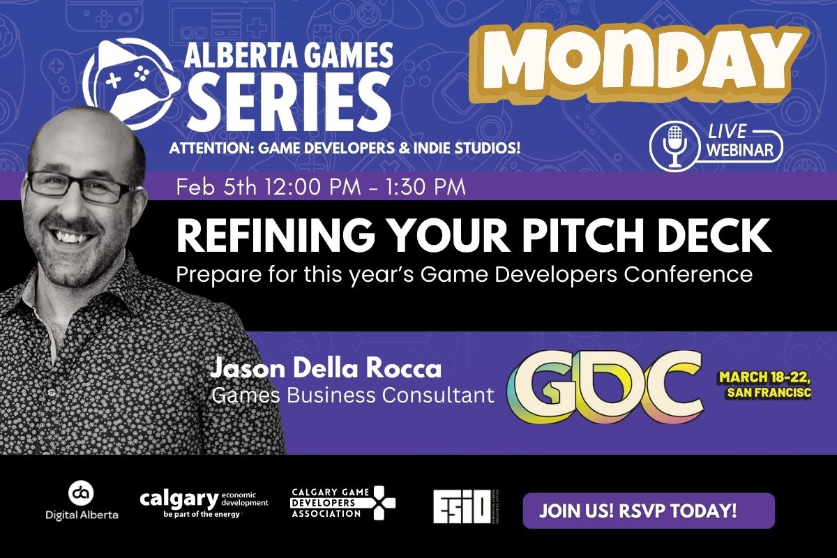 Digital Alberta (@digitalalberta) on Twitter photo Have you registered  for this Monday's webinar with Jason Della Rocca's? Are you planning on attending this year's Game Developers Conference in San Francisco? Don't miss out! Register today: eventbrite.ca/e/refining-you… Have you registered  for this Monday's webinar with Jason Della Rocca's? Are you planning on attending this year's Game Developers Conference in San Francisco? Don't miss out! Register today: eventbrite.ca/e/refining-you…