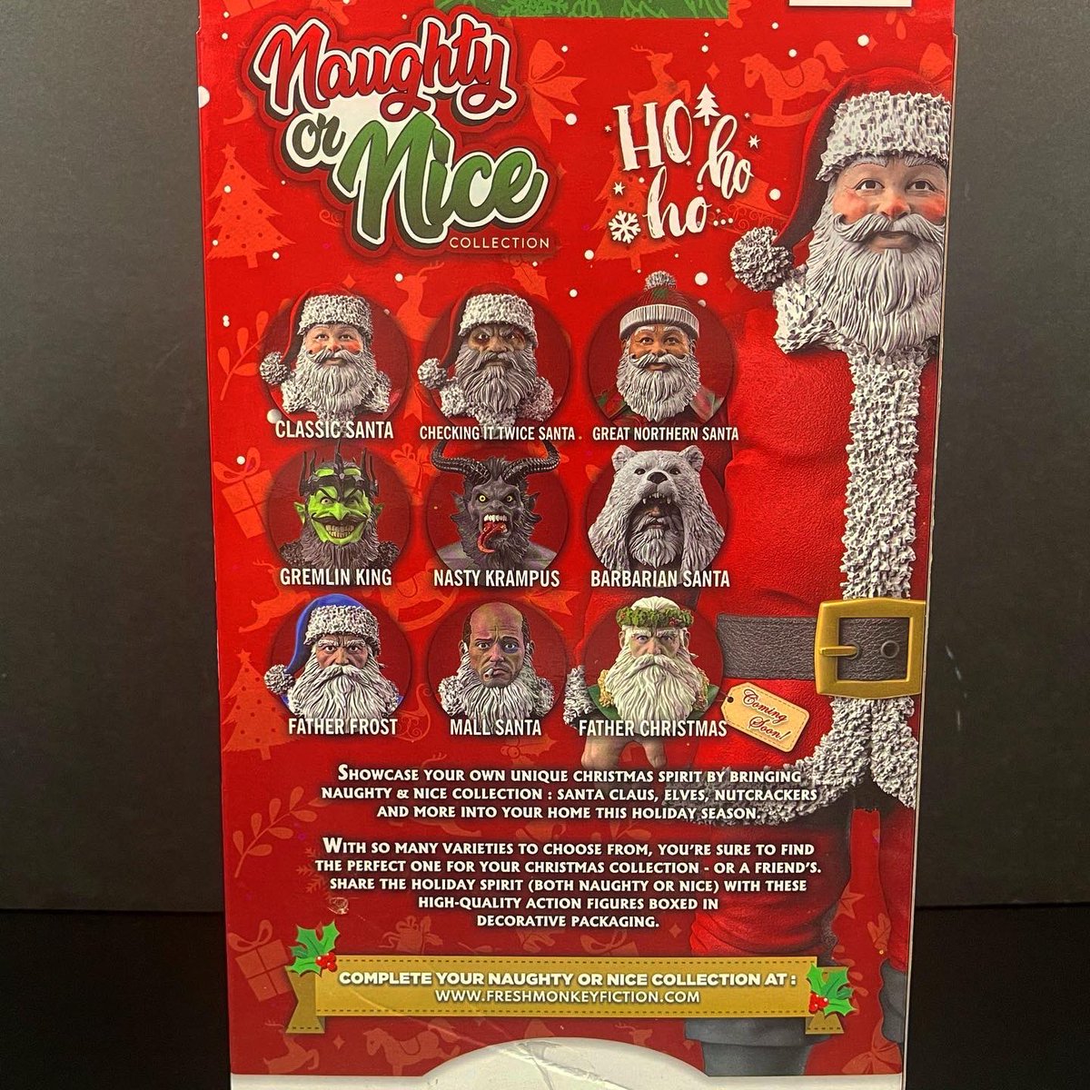 Toyshiz's tweet photo. X-MAS IN FEB, STARTS HERE!

https://t.co/NFCMcQVh6x

First up, the “CHECKING IT TWICE” Santa by @FreshMonkeyFic 

Brass Knuckles, Baseball bats &amp; Sugar Plums Await!

Happy Holidays everyone!

#naughtyornicecollection #naughtyornice #freshmonkeyfiction #actionfigure #toyshiz https://t.co/2BGze4l9Dw