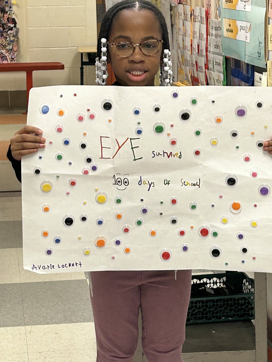Some of our 100th day projects ! ⁦<a href="/ParksideES/">Parkside Elementary</a>⁩