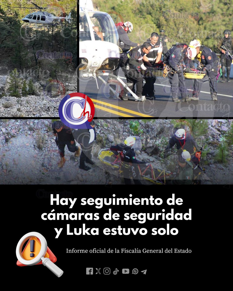 ContactoHoy's tweet photo. INFORME OFICIAL Y LÍNEA DE TIEMPO sobre el caso del joven Luka... (hilo)  

La Fiscal General del Estado, Sonia Yadira de la Garza, confirmó el hallazgo del joven desaparecido el pasado 24 de enero; con una detallada línea del tiempo relató los hechos y puntualizó que el adolescente desde que salió de su domicilió, conforme a la investigación en todo momento estuvo solo y lamentablemente fue encontrado sin vida el pasado 1 de febrero. 

La titular de la @DgoFiscalia informó sobre la labor de búsqueda que realizaron las diversas corporaciones, entre la propia Fiscalía, Protección Civil, con el apoyo de la Guardia Nacional y el Ejército Mexicano, quien desde el pasado 24 de enero, que la madre del adolescente puso la denuncia, de inmediato se iniciaron las diligencias de rigor, con el Registro Nacional de las Personas Desaparecidas no Localizadas, a su vez, se envió la cédula a los diferentes medios de comunicación y redes sociales, para su búsqueda. #Durango