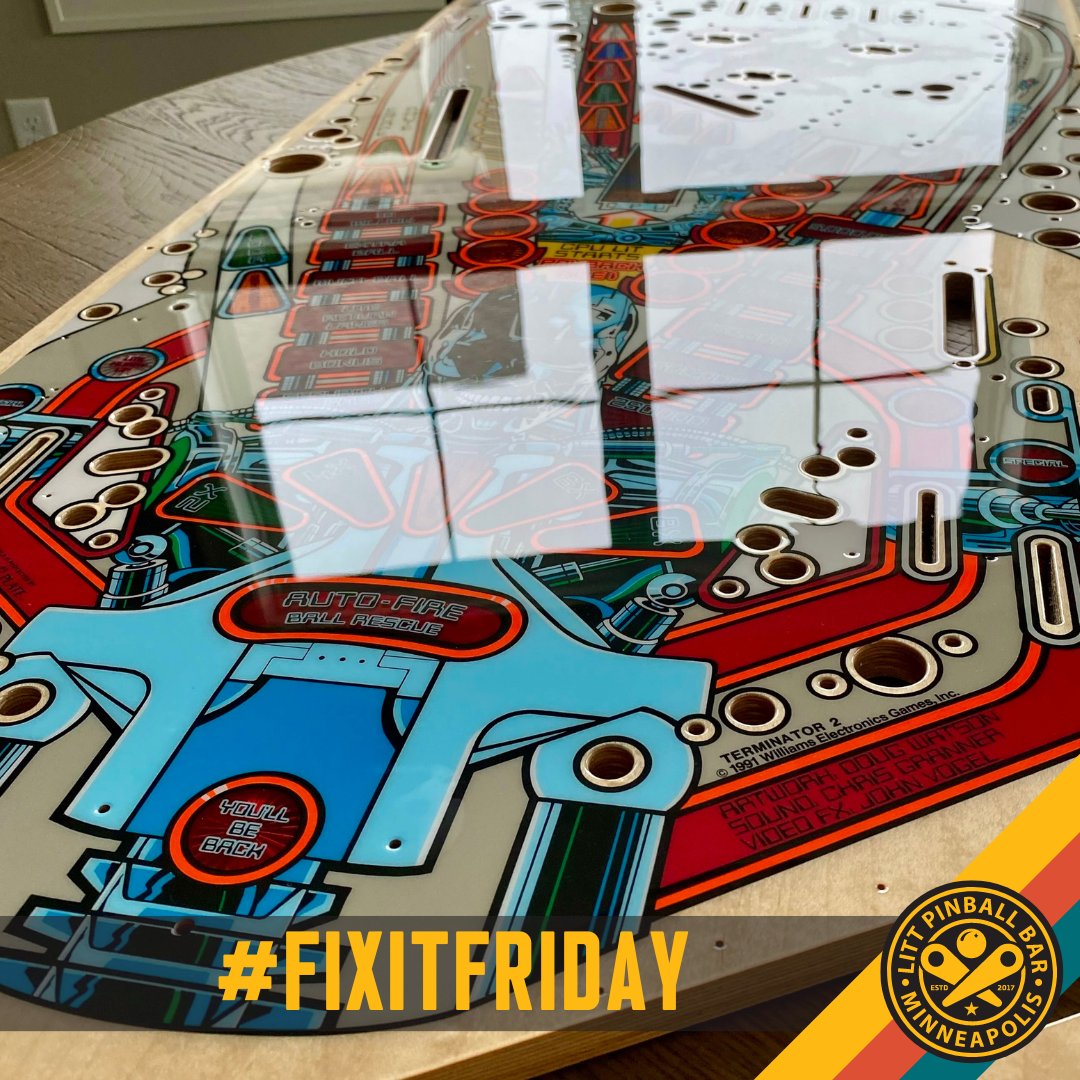 This week's #fixitfriday is a not-so-subtle hint of one of the current shop jobs we're working on.

#pinball #littpinballbar #LITT #littpinball #pintech