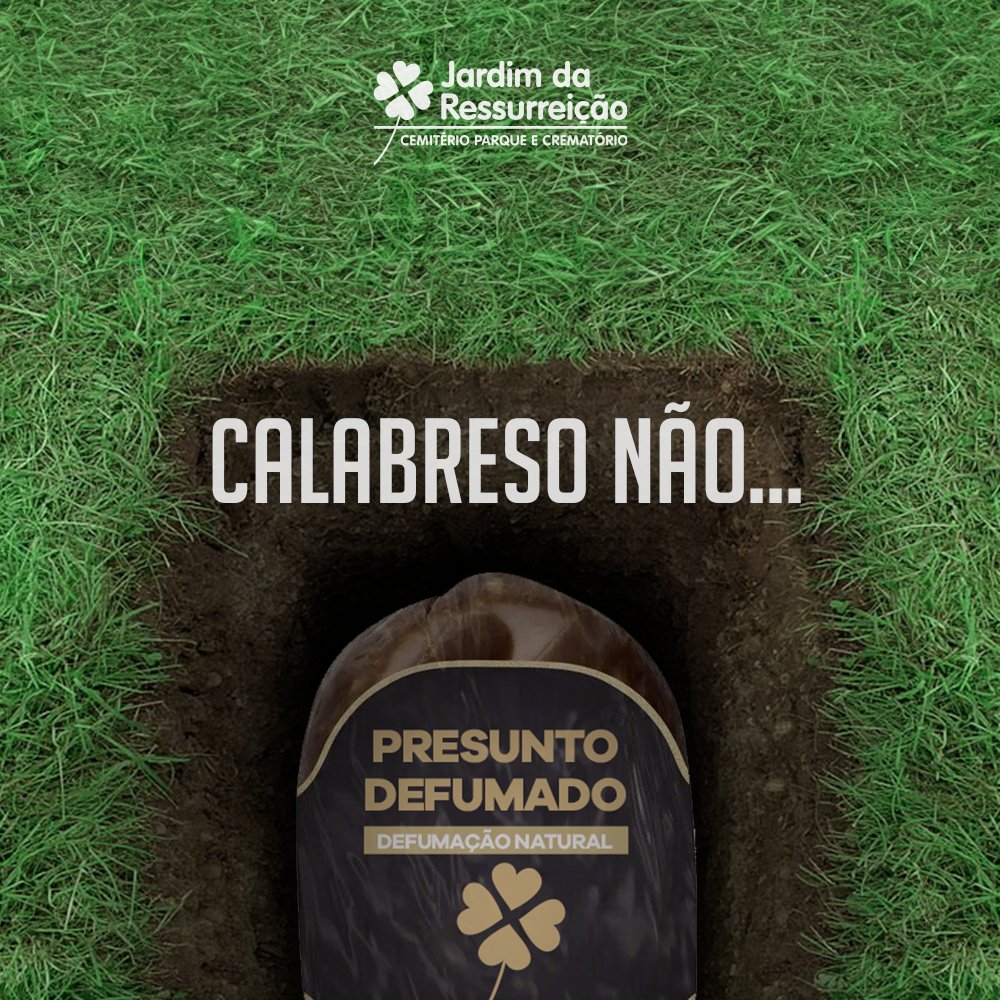 sigaocemi's tweet photo. Aqui só trabalhamos com presunto, mas se preferir temos a opção do crematório. #cemi #meme #viral #JardimdaRessurreição #calabreso #CalmaCalabreso #BBB24 https://t.co/yfxojxpXfS