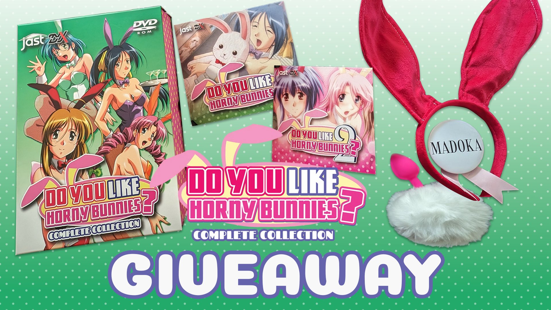 JAST on X: ITS GIVEAWAY TIME AGAIN, THIS TIME WE HAVE Do You Like Horny  Bunnies? – Complete Edition If you want a physical copy of the game + some  cute merchandise,