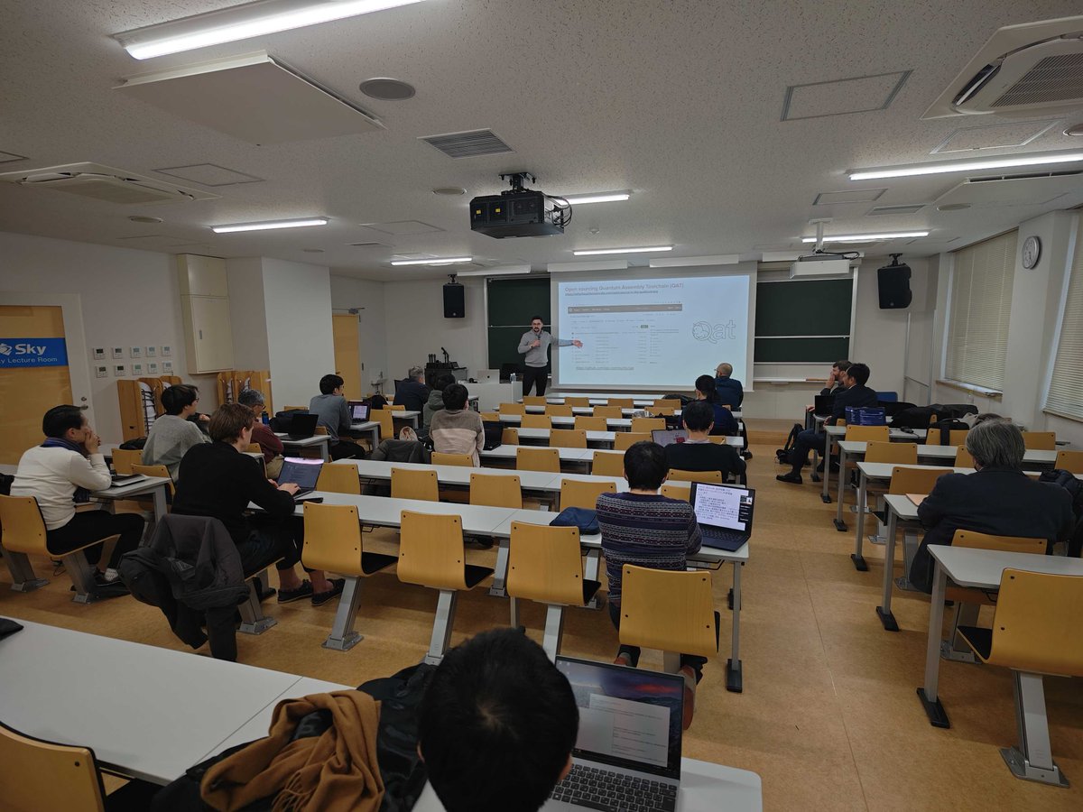 Last week we had the pleasure of hosting a talk at #TokyoUniversity on #QuantumComputing, open sourcing, and more, while running examples for the students on OQC Toshiko.

It was fantastic to see the students engaged with the talk and excited for the possibilities of #Quantum!