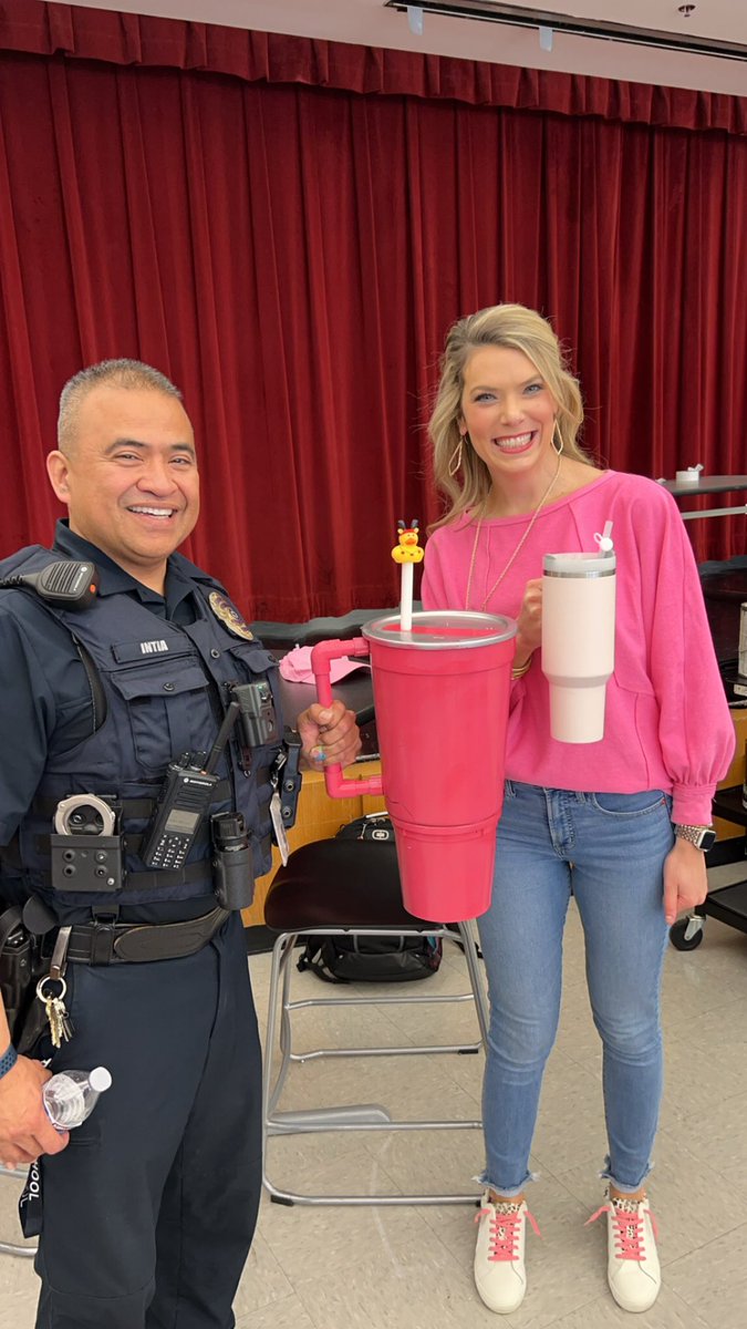 Go red/pink day complete with @StanleyBrand