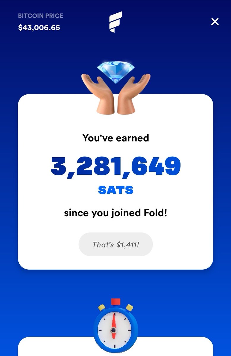 CouleeBitcoin's tweet photo. @fold_app On my way https://t.co/dnm8yoVcgc
