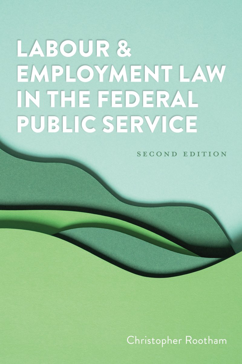 Also coming soon! Labour and Employment Law in the Federal Public Service, 2e by Christopher Rootham describes the law for employees in the federal public administration, #Parliament, #RCMP, and other federal government employees. <a href="/jobs_gc/">GC Jobs</a> <a href="/rcmpgrcpolice/">RCMP</a> #cdnpoli <a href="/uocommonlaw/">uOttawa | COMMON LAW</a>