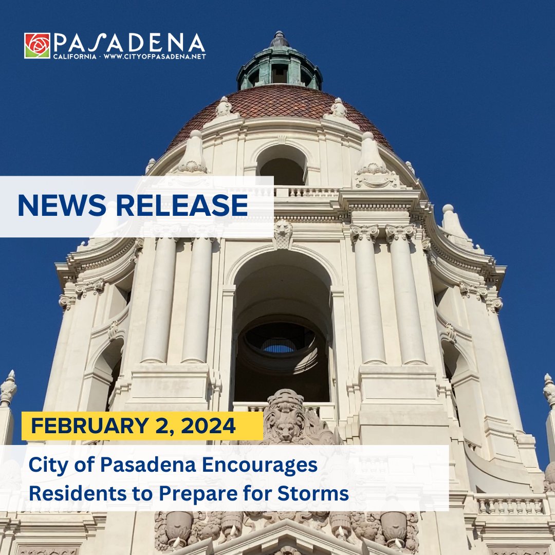 The City of Pasadena is actively monitoring the approaching series of storms and is taking proactive steps to ensure the safety and well-being of its residents. As the storms continue to advance, city officials are working diligently to prepare for potential impacts and to