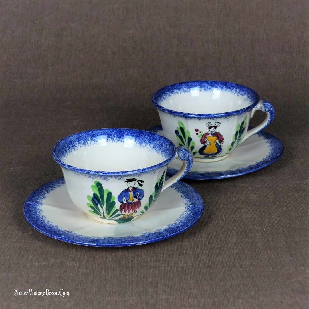 Pair of Vintage French QUIMPER Pottery Cups & Saucers
frenchvintagedecor.com/listing/133729…

#teacups #vintageteacup #thevintagefrenchfarmhouse #etsy #vintageteaparty #myvintage #potteryart #vintagecollectibles #quimper #frenchprovincial #ceramicsart #frenchvintagedecor