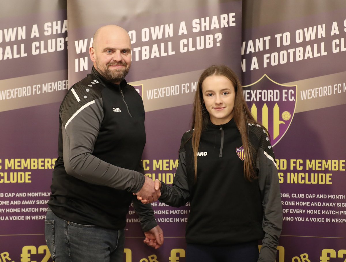 📸 Enjoy the upcoming League of 
Ireland Academy season Niamh! 

Niamh is also part of the successful <a href="/PresWex/">Presentation Secondary School, Wexford</a> team and has represented her county twice at Gaynor Cup.