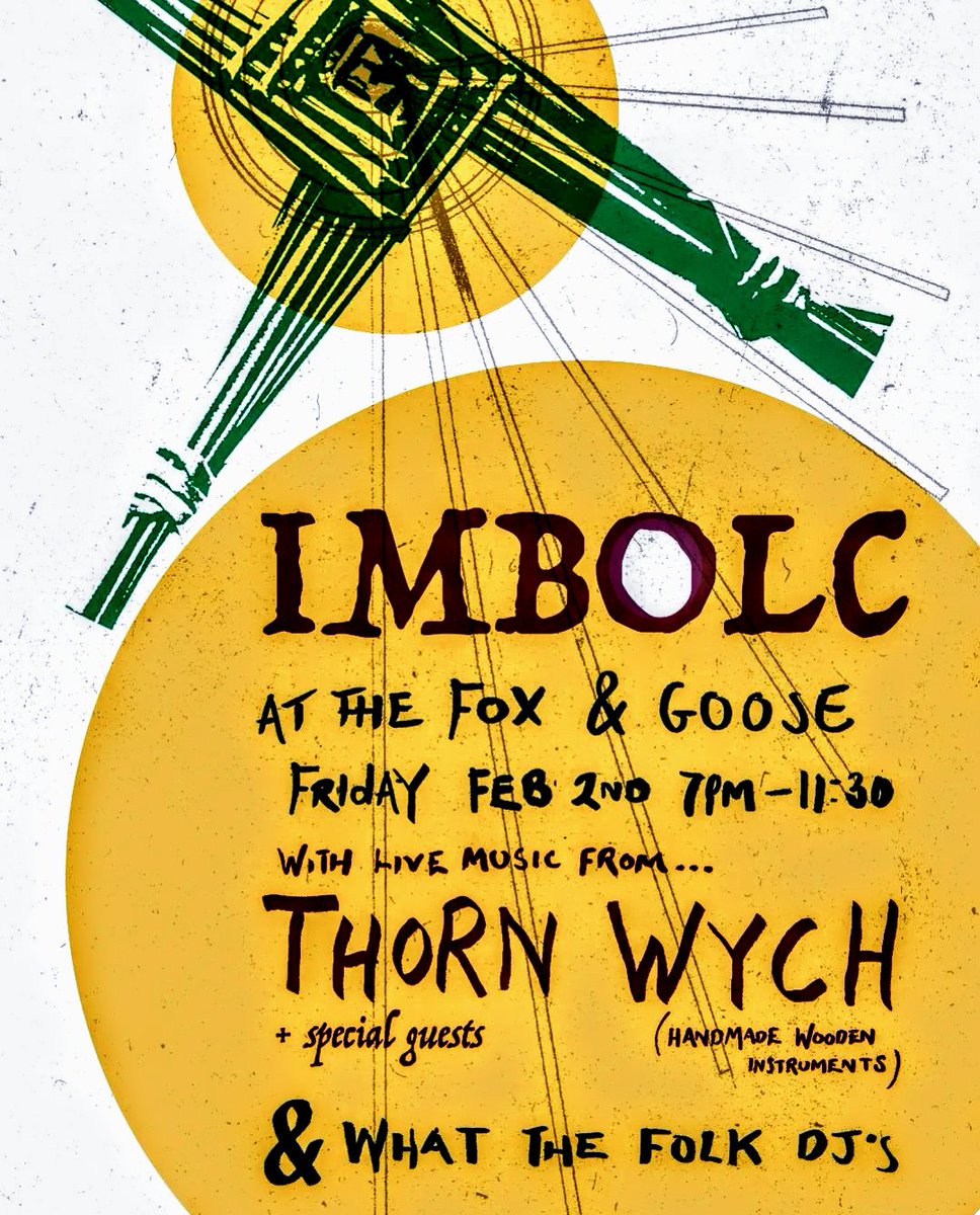 A pretty good event at @foxgoosehebden 🦊➕🪿 tonight, for anyone at a loose (goose) end - Thorn Wych ('savagely symphonic neolithic drone-loops and incantations' said I, in May!) + Folklore Tapes DJs