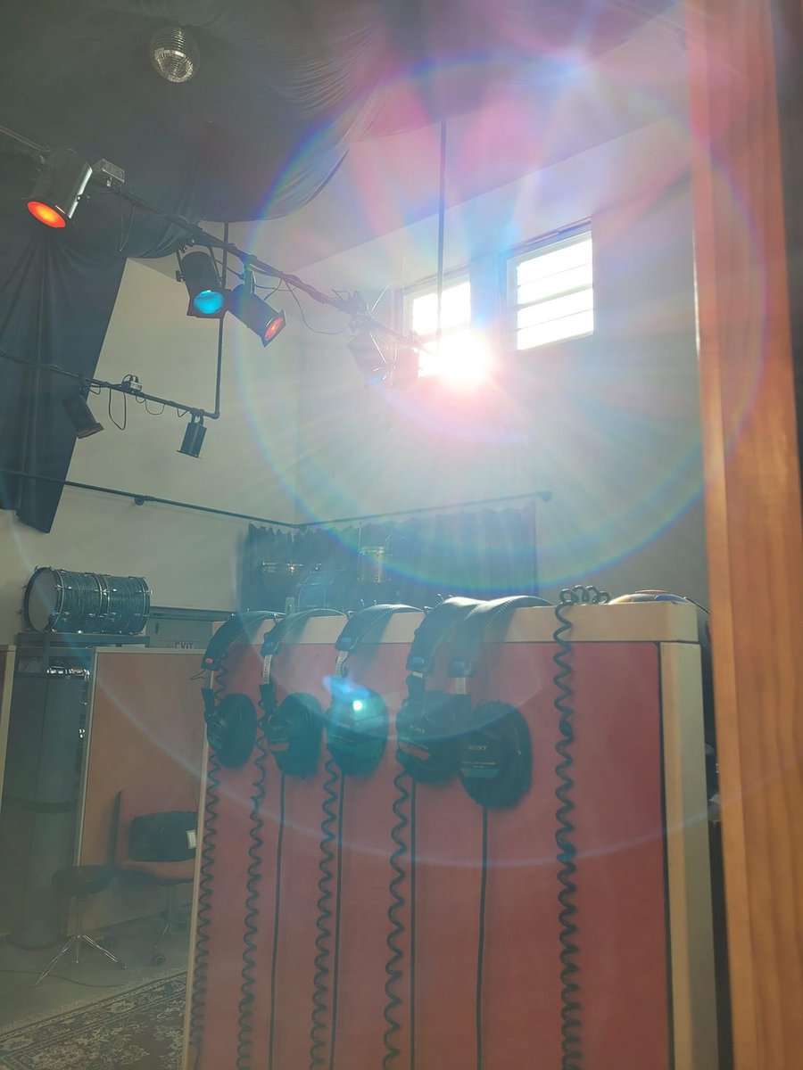 Morning studio sun.