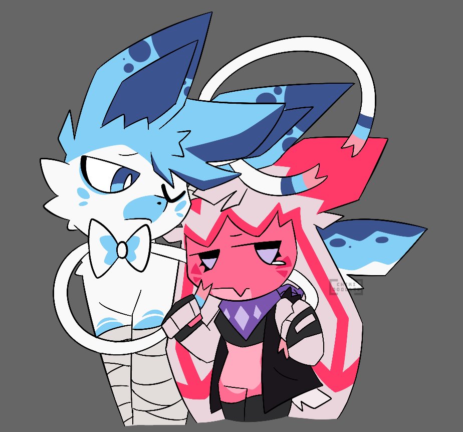 chikidoodlez's tweet photo. it's okay to not be okay ❤️🩵 https://t.co/ubjUupnxTK