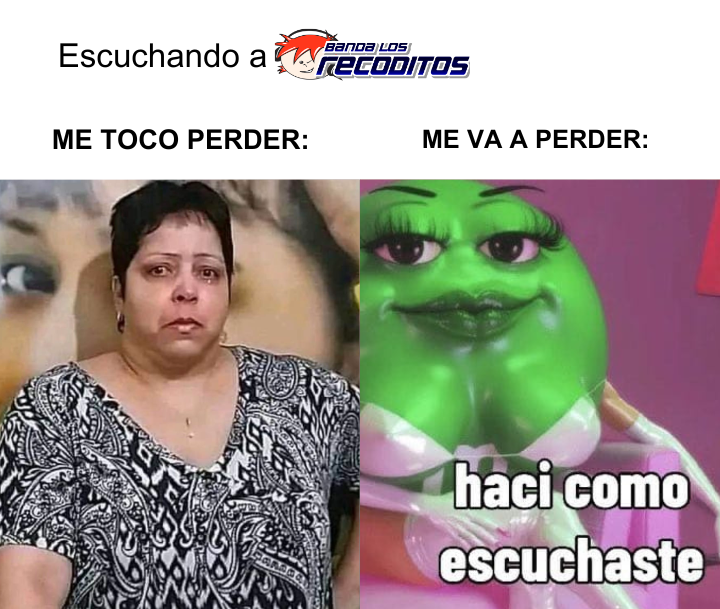 BANDARECODITOSS's tweet photo. De que mood andan hoy? 🎶🎶 #MeTocoPerder #MeVaAPerder 🔥 https://t.co/3AjDMDrCEE