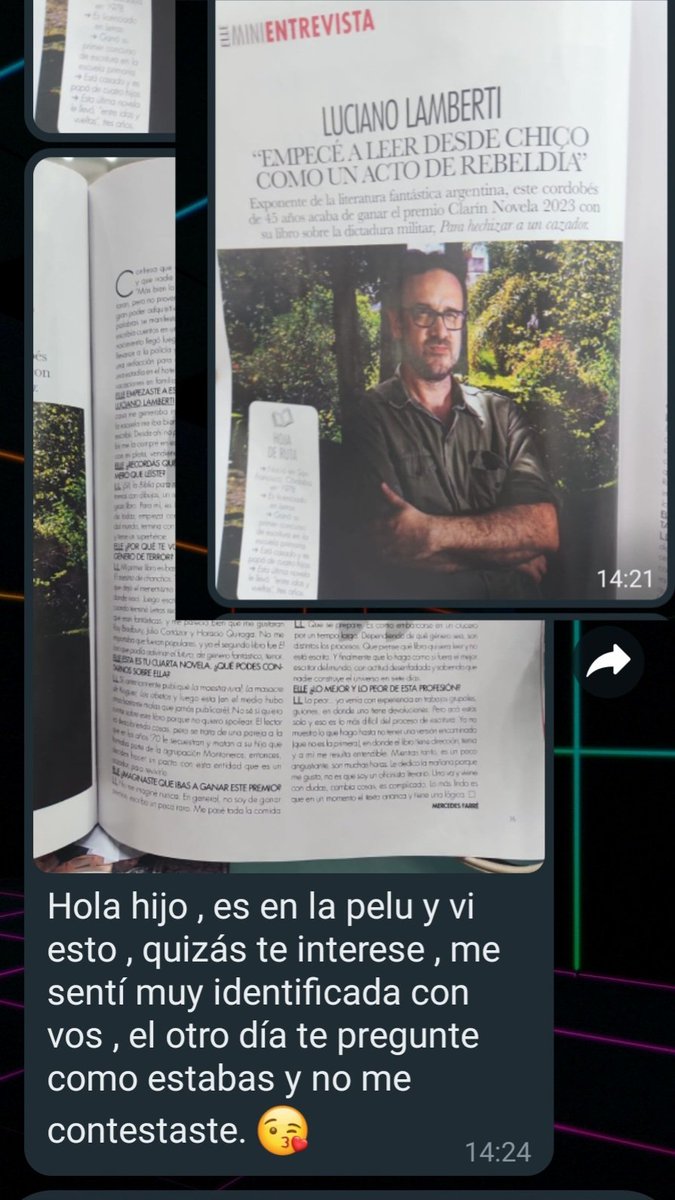 Gracias, Lamberti, por achicar el abismo comunicacional entre una madre y su hijo.