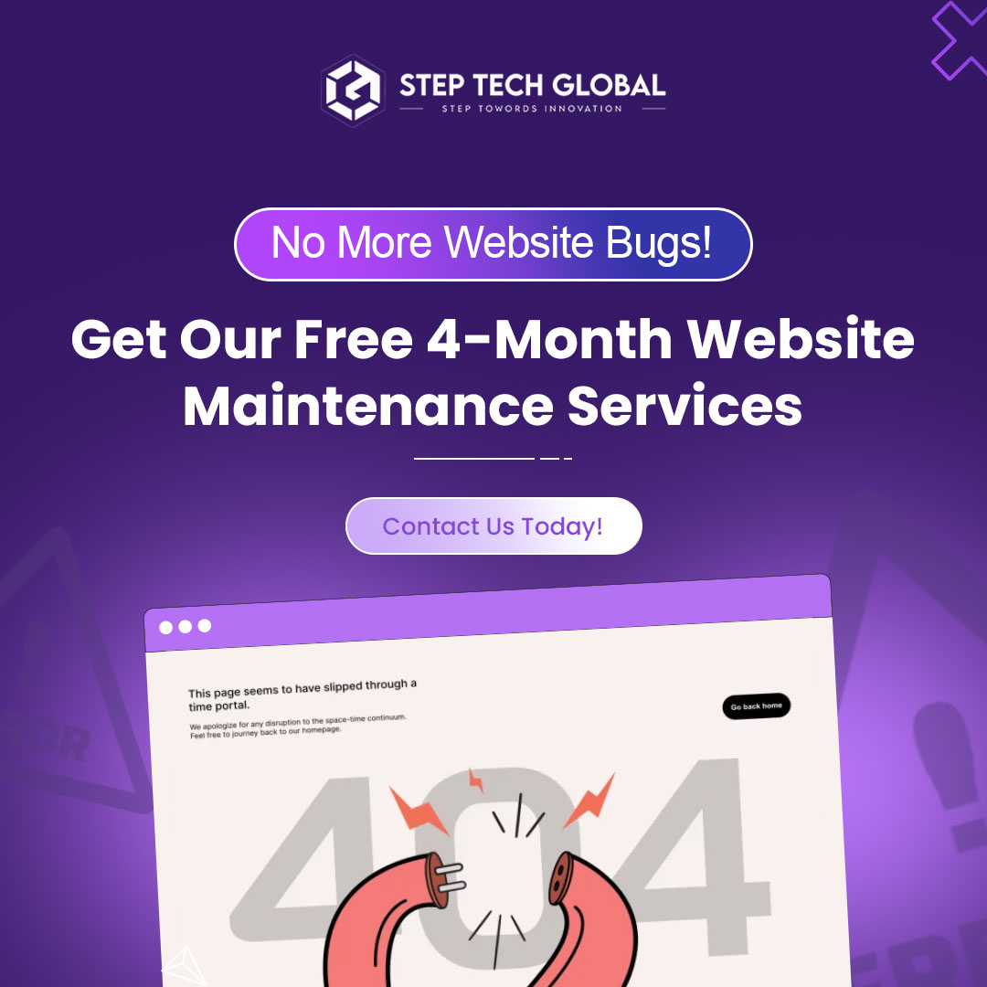thesteptech's tweet photo. Hey Website Owners, tired of website issues?

Visit our website now for complete website development, 4 months of free maintenance, and a unique, creative logo—all in one package! 📷📷📷

Contact us today!
https://t.co/krDfjVZXXS

#WebSolutions #FreeMaintenance https://t.co/KGREbajpaG