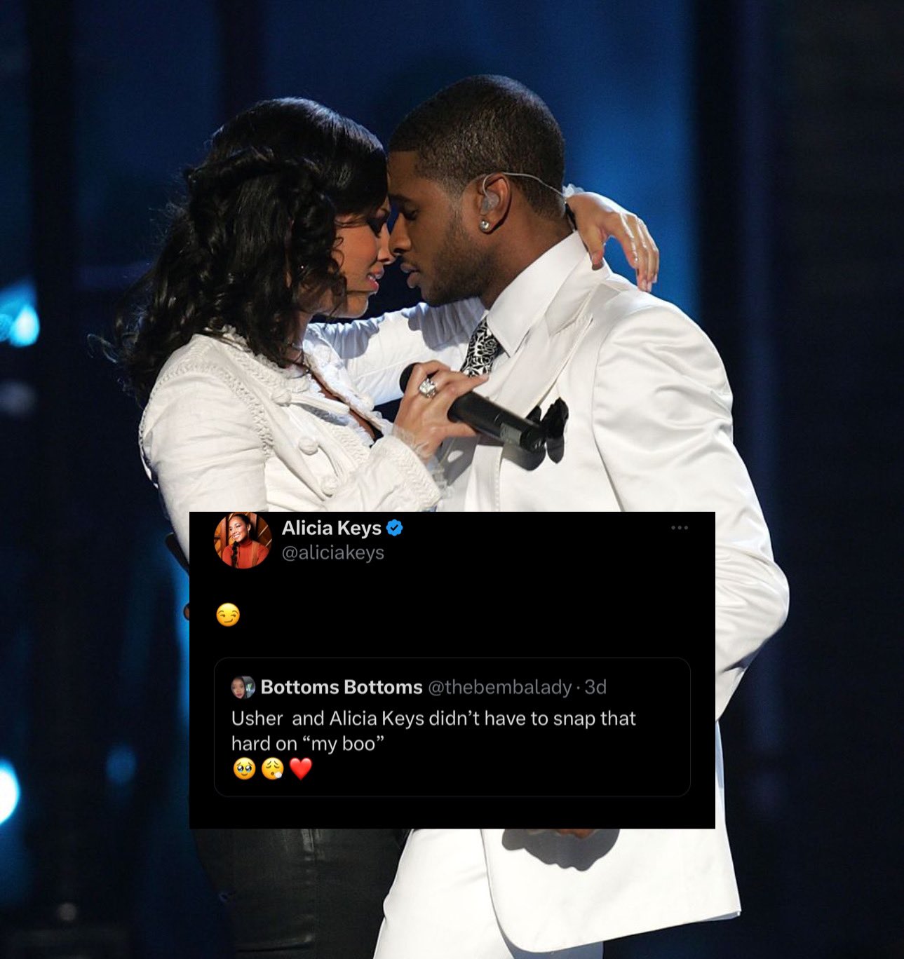 Alicia Keys Daily on X: “Alicia Keys teases ‘My Boo’ as Usher’s 