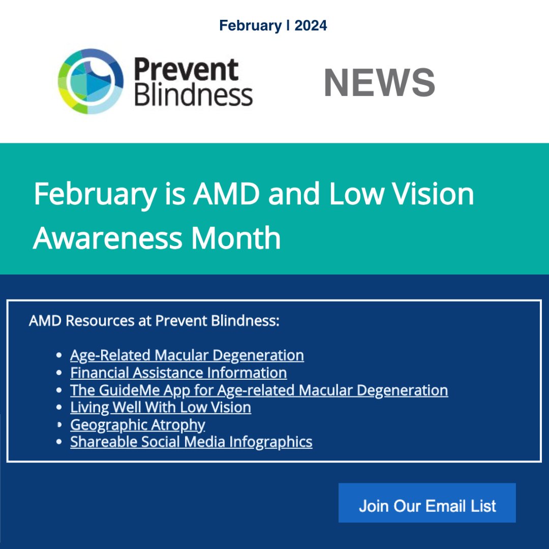 PBA_savingsight's tweet image. The @PBA_savingsight February enews is live!

Stay up to date and subscribe: preventblindness.org/subscribe-to-e…