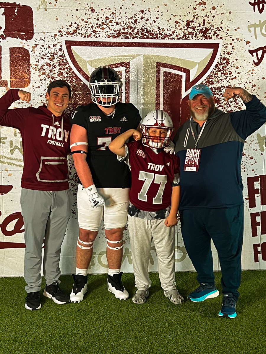 I am BLESSED to receive an OFFER from Troy University !!  <a href="/KFBknights/">Kings Football</a> <a href="/Americanfbcamp/">Coach BJ Payne</a> <a href="/Coach_Carbine/">Caleb Carbine</a> @CalebDavis_TROY <a href="/GeradParker1/">Gerad Parker</a> <a href="/CoachSeanReagan/">Coach Sean Reagan</a> <a href="/Birm/">Jeremy Birmingham</a> <a href="/AllenTrieu/">Allen Trieu</a> @mattfreemanISD <a href="/ByKyleKelly/">Kyle Kelly</a> <a href="/kingsathletics/">Kings Athletic Department</a>