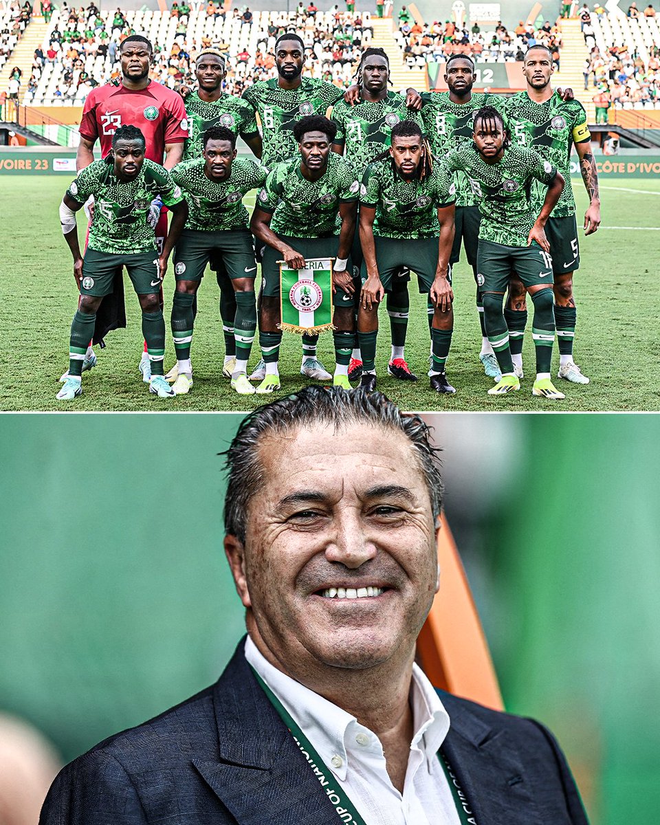 Nigeria have conceded only ONE goal at this year's AFCON: ▪️1-1 vs. Equatorial Guinea ▪️1-0 vs. Ivory Coast ▪️1-0 vs. Guinea-Bissau ▪️2-0 vs. Cameroon ▪️1-0 vs. Angola Through to the semi-finals 🦅
