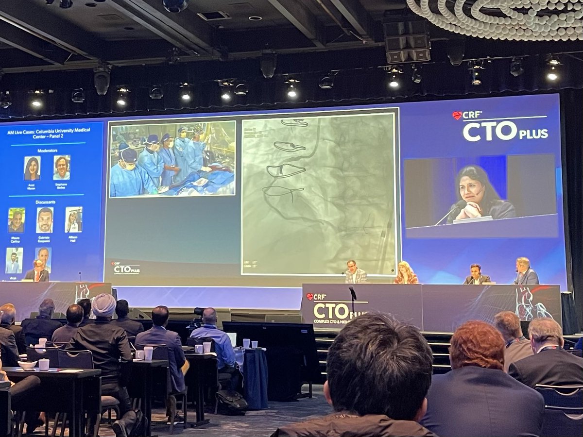 Another year, another epic case by @DrBillLombardi and Ajay Kirtane at #CTO2024 Carlino technique and facilitated ADR using a SVG to cross a very long calcified RCA CTO