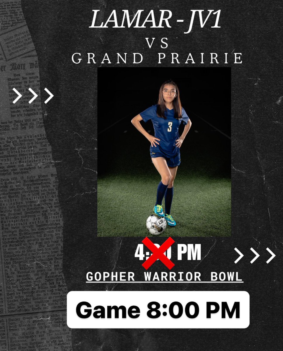 LamarFutbol's tweet photo. GAME UPDATE !!! 
V- 4:30 
JV1-8:00 P https://t.co/vGWtuiky2x