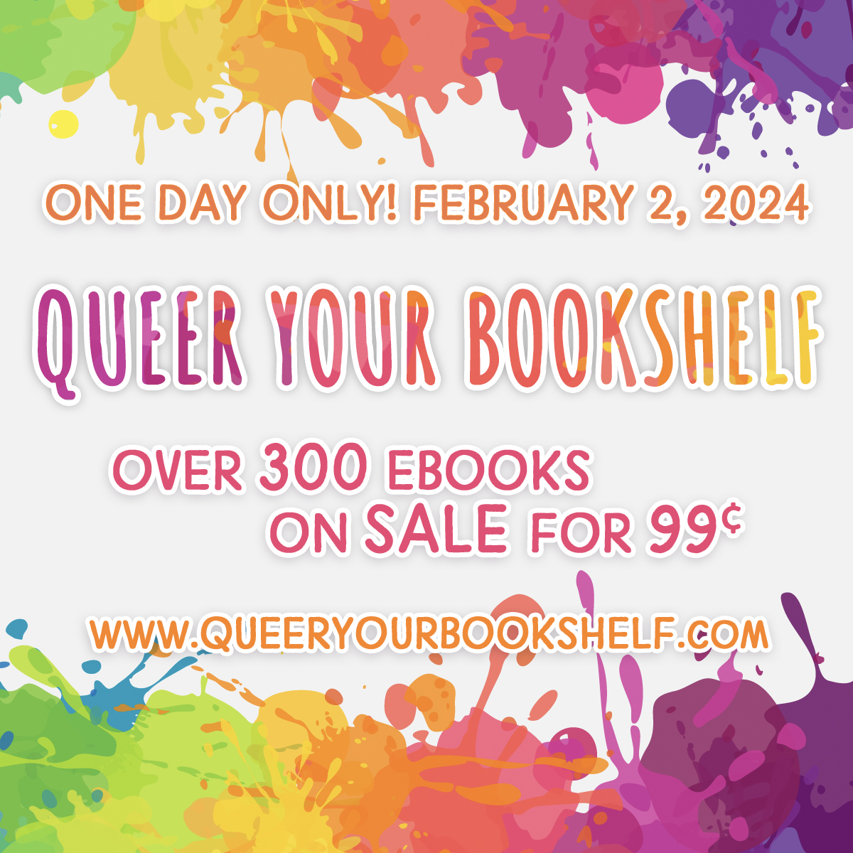 kinley_grey's tweet photo. Queer Your Bookshelf is today! 300+ books on sale for 99 cents today only! A ton of my faves including books by Felicia Davin, Juniper Butterworth, Devin Harnois, Claudie Arsenault, ST Lynn, Skye Kilean. GO GET 'EM. https://t.co/sl7KZhvQPB https://t.co/ZzcTwAxMH6