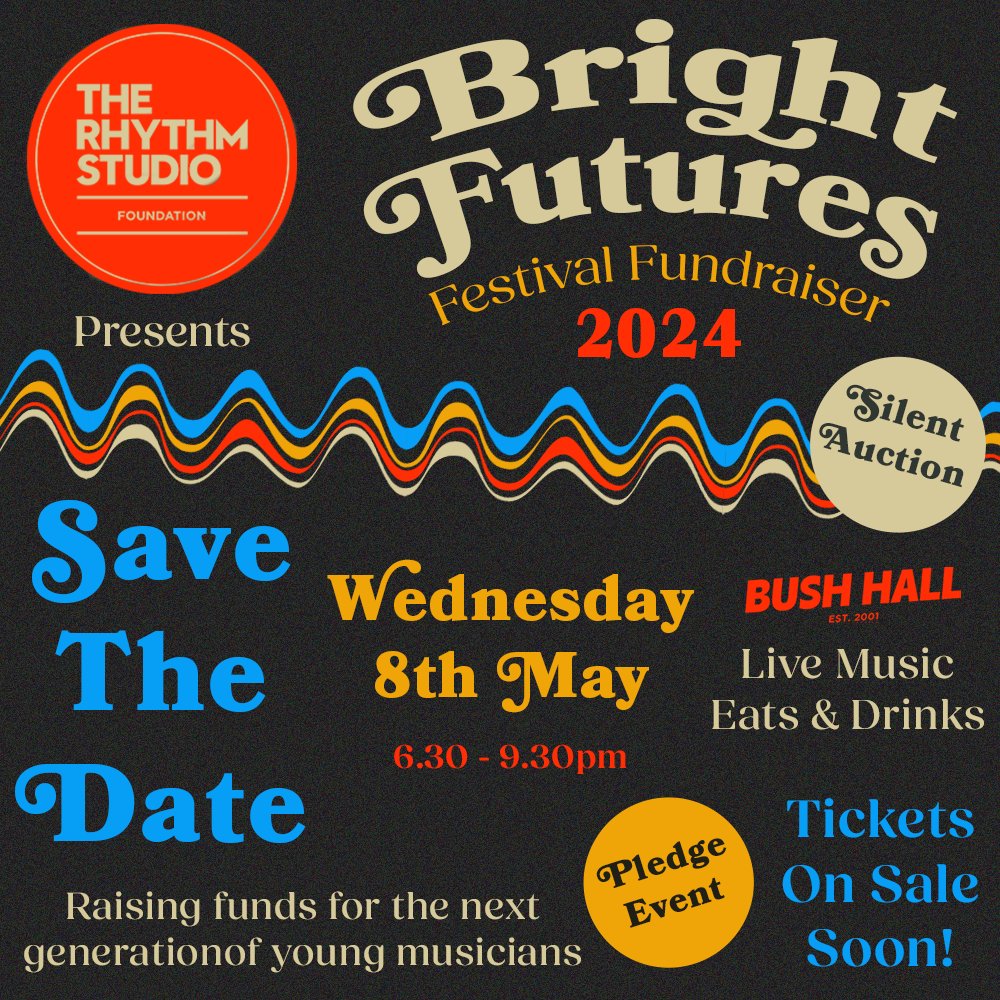 Bright Futures is back! Join us for a fun, festival-themed night of live music from RSF scholarship students, our RSF VIP band and many more….. Pledge your support to help us fundraise to continue our vital work of making music accessible to hundreds of young people.