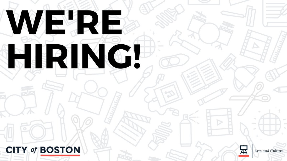 Come work with us! There's one week left to apply. Submit your application for: - Director of Cultural Planning - Communications Director - Galleries and Exhibition Manager by Friday, February 9, 2024. boston.gov/news/come-work…