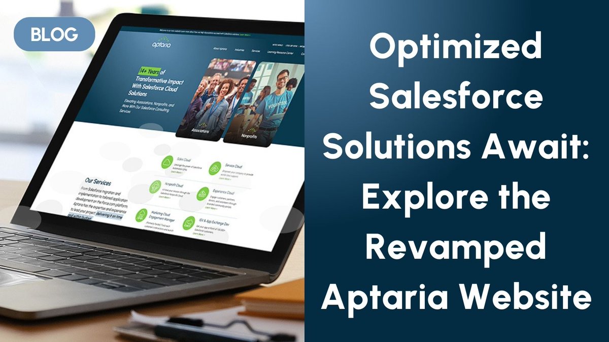 aptaria_inc's tweet photo. We're thrilled to welcome you to our sleek, redesigned website! Catering to associations, nonprofits, healthcare, and more, it's your go-to hub for unparalleled #SalesforceConsulting and development services.

Read more:https://t.co/10J8hAFYyt https://t.co/YH5O8NIXmx