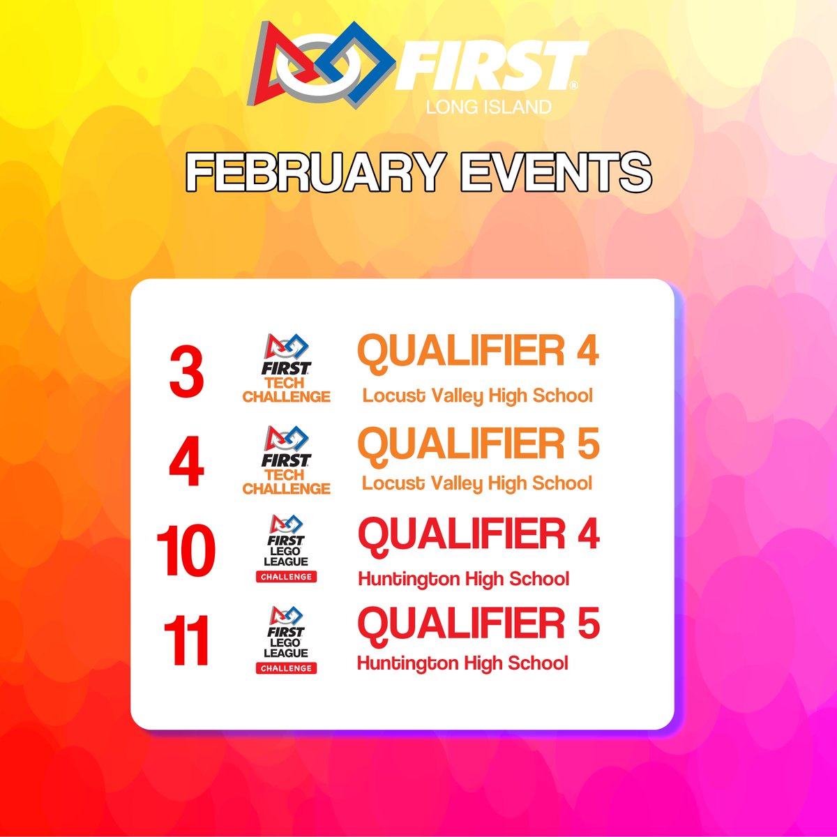 Check out what events we have coming up this month. Feel free to get involved as a team, a spectator, or a volunteer.