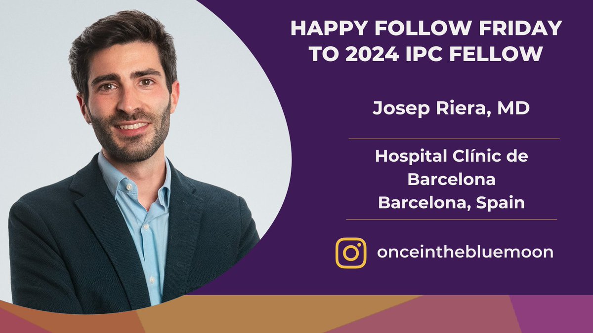 IpcPs's tweet photo. Happy #FellowFriday! Today's spotlight is 2024 #IPCFellow Josep Riera. Dr. Riera is a consultant #dermatologist at the Dermatology Department of Hospital Clínic de Barcelona in Spain. Follow Dr. Riera to keep up with his #IPCFellowship journey!
https://t.co/8sZBCAEKyz https://t.co/CqPNjfvB6u