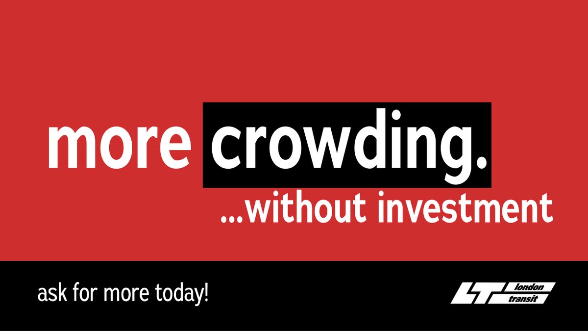LTCLdnOnt's tweet photo. Without investment in growth there will be more crowding on routes already experiencing overcrowding and driving by passengers.
Tell your councillor to support transit growth today! Ask for more: https://t.co/3HlyDoILYP
#SupportTransit #LdnOnt https://t.co/8osgim4GZX